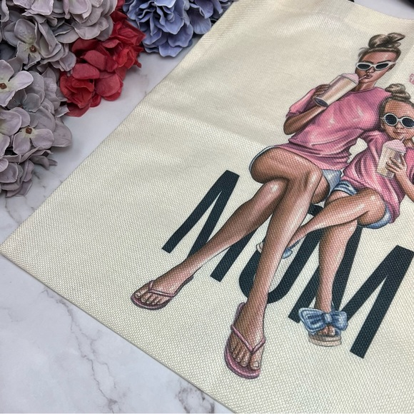 Eco-Friendly Mama of Drama Girl Mom Folding Tote Bag - Picture 10 of 14